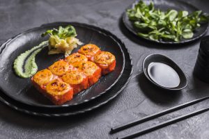 dish-with-wasabi-soy-sauce